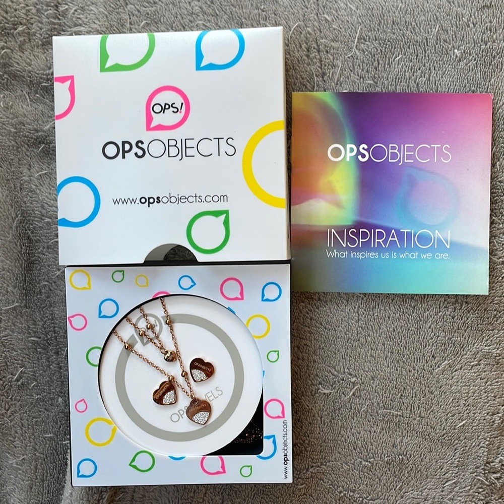 OPS!Objects Italian necklace and earrings set